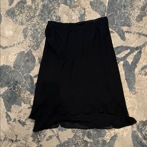 Elegant Black High-Low Women's Skirt